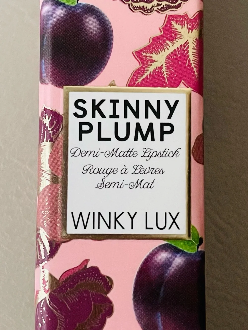 Demi-Matte Lipstick - Honey Baby- Light Winky Lux Skinny Plump 0.03oz